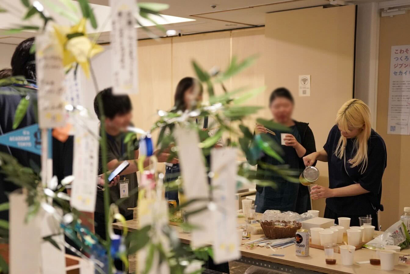 七夕イベントのそうめん